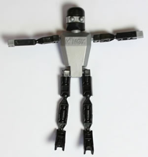 K'NEXMAN figure Silver (kit form)