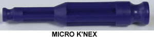 MICRO K'NEX Transition Rod 37mm Purple (1.5in.)