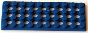 K'NEX Brick 4 x 10 flat Blue