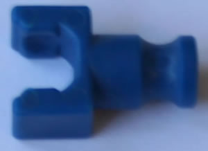 K'NEX Clip with Rod end Blue