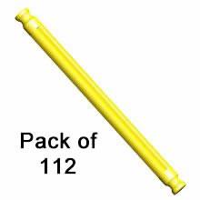 Pack 112 K'NEX Rod 86mm Yellow (3 7/16in.)