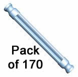 Pack 170 K'NEX Rod 54mm Metallic Blue (2 1/4in.)