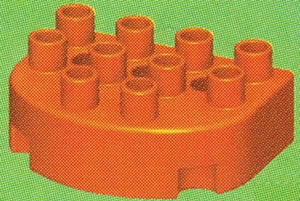 Kid K'NEX Rounded block Orange